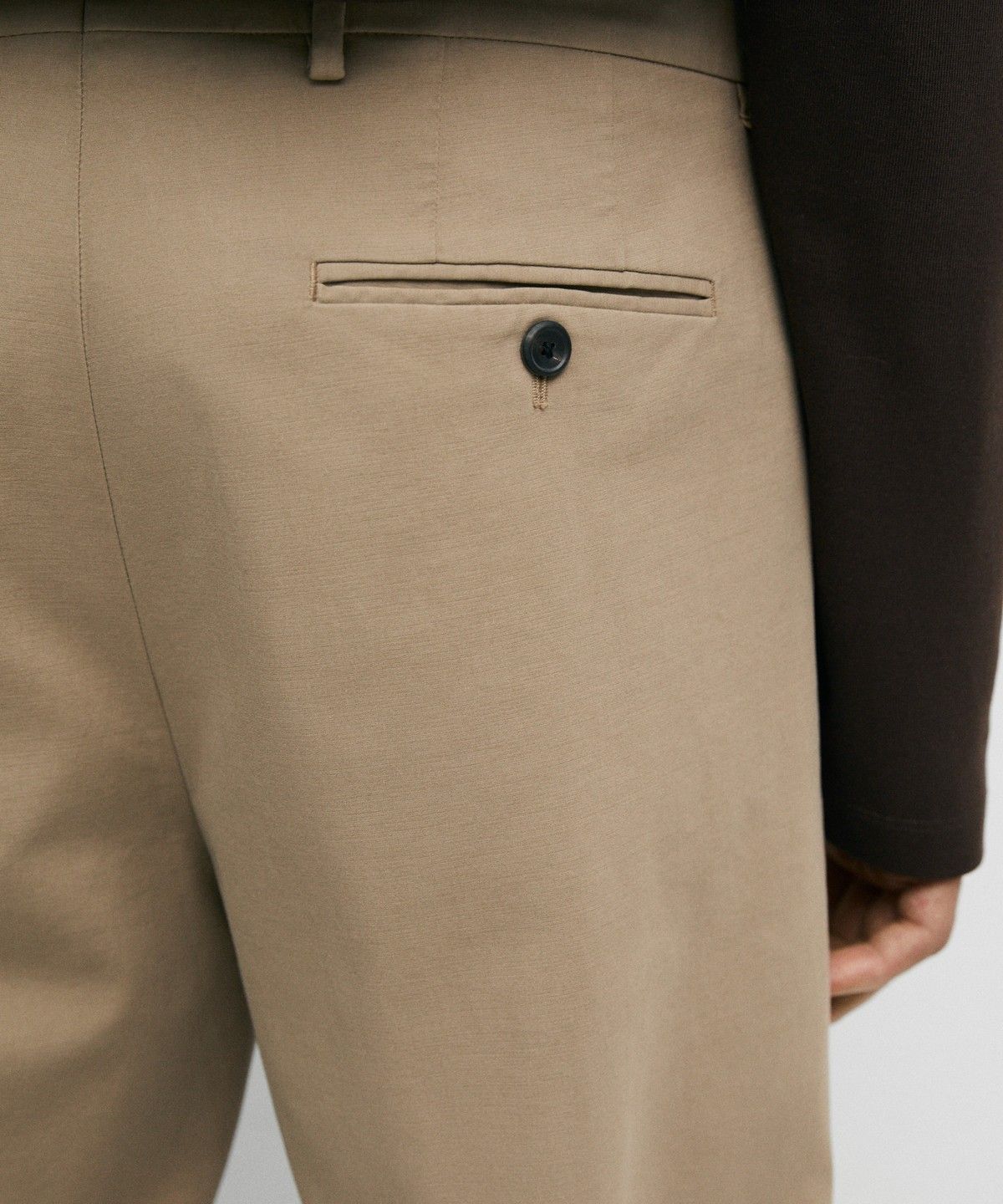 마시모두띠(MASSIMO DUTTI) 100% 코튼 슬림핏 팬츠