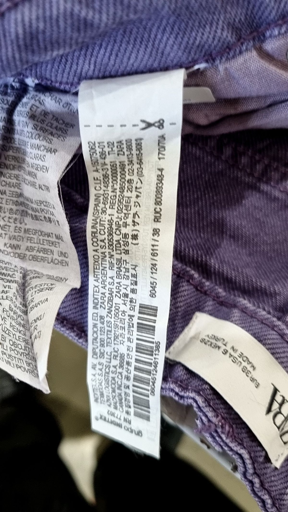 자라(ZARA) 청/데님 팬츠 S