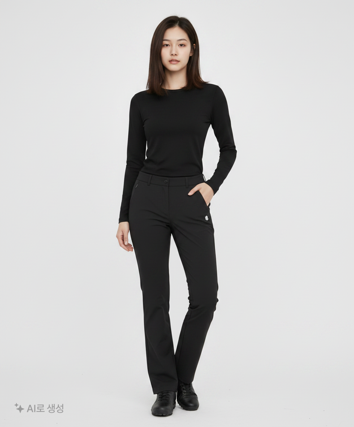 빈폴골프(BEANPOLE GOLF) [NDL라인] 여성 블랙 부츠컷 두잉 팬츠 (BJ2421L425) 27
