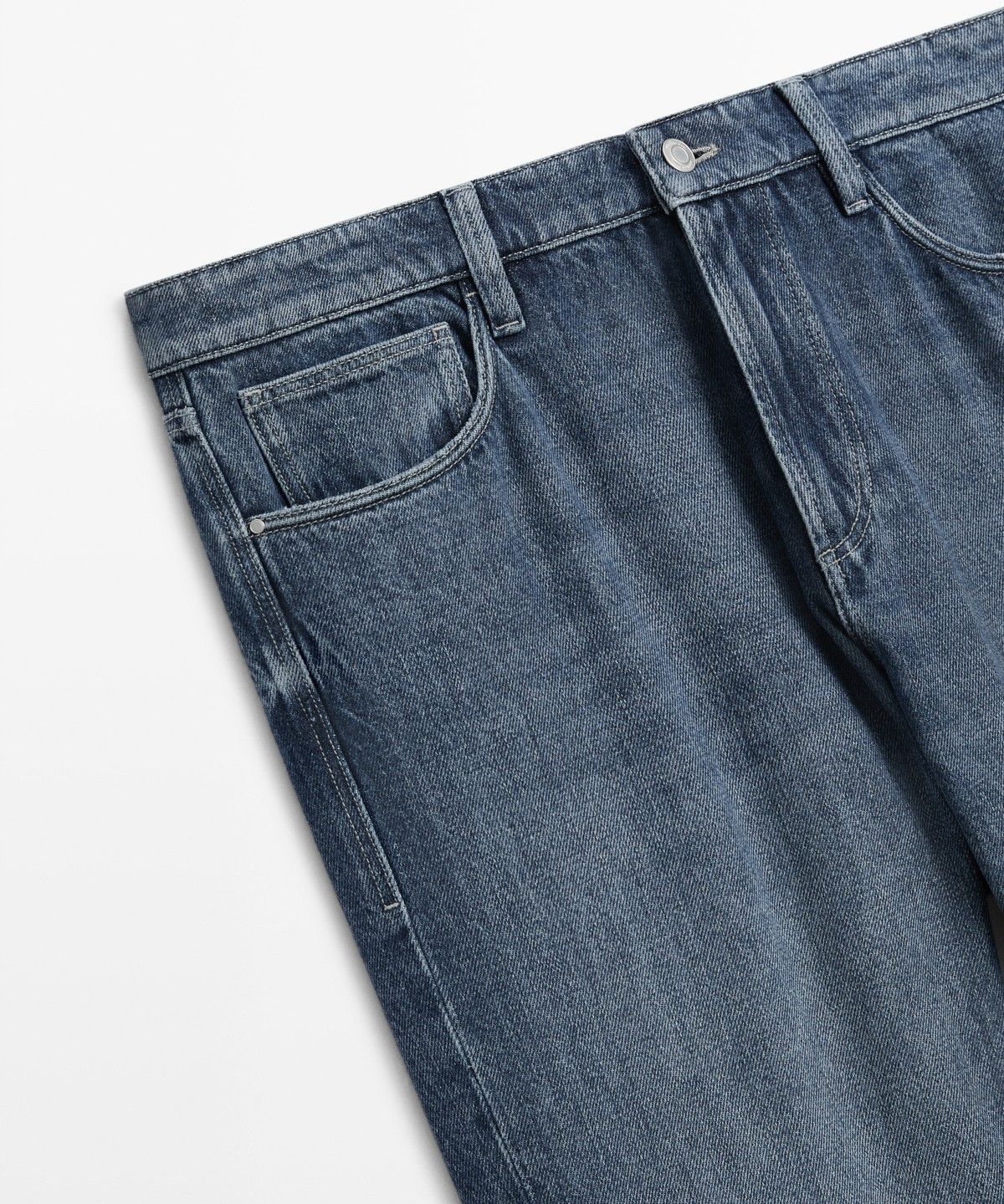 마시모두띠(MASSIMO DUTTI) 스톤 워싱 슬림 핏 진