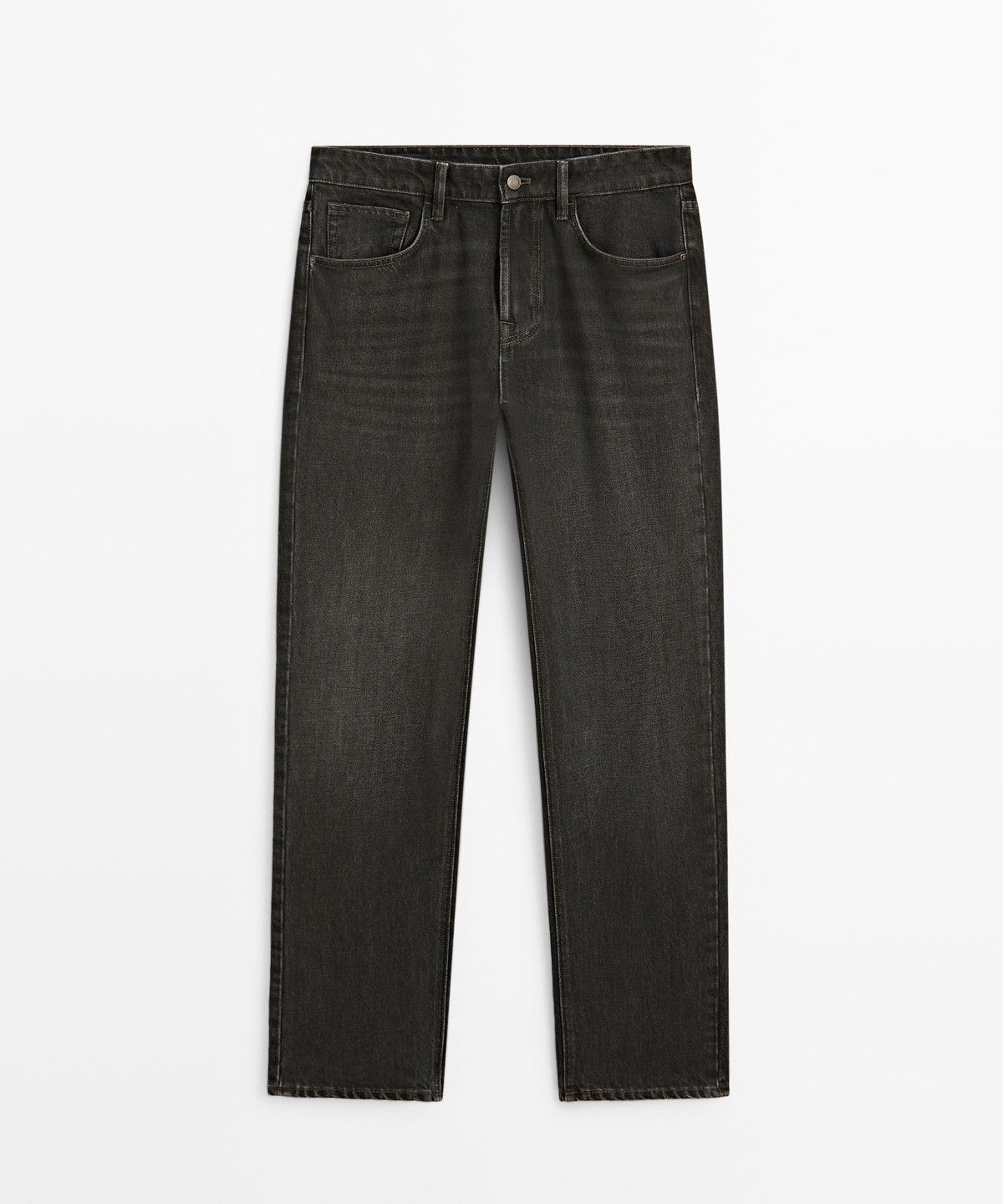 마시모두띠(MASSIMO DUTTI) 스톤 워싱 테이퍼드핏 진