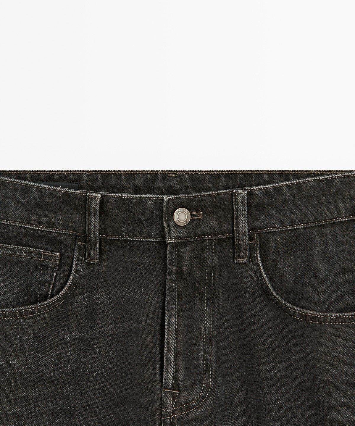마시모두띠(MASSIMO DUTTI) 스톤 워싱 테이퍼드핏 진