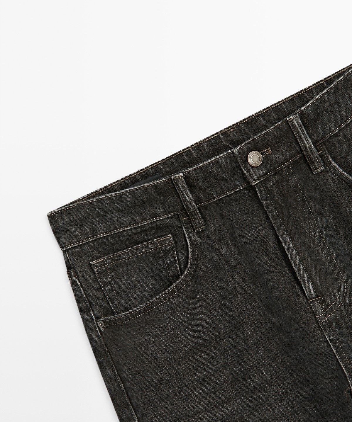 마시모두띠(MASSIMO DUTTI) 스톤 워싱 테이퍼드핏 진