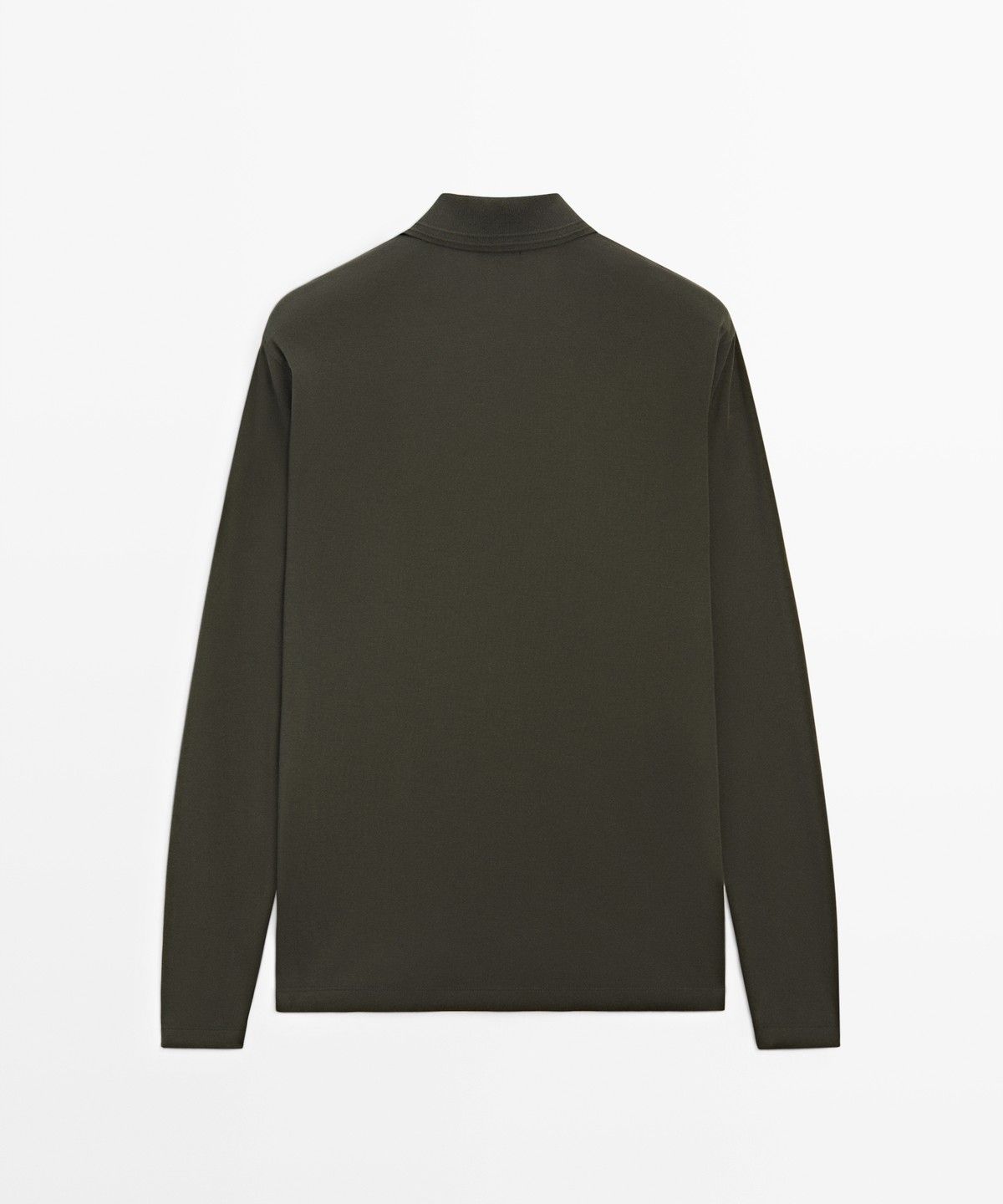 마시모두띠(MASSIMO DUTTI) 100% 코튼 긴소매 폴로셔츠