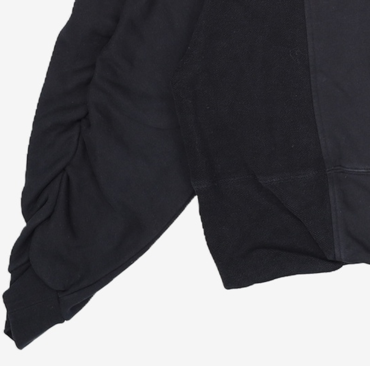 일꼬르소(IL CORSO) [oam.factory X ILCORSO] 콘트라스트 셔링 후드 티셔츠 블랙 IETS3F702BK XL