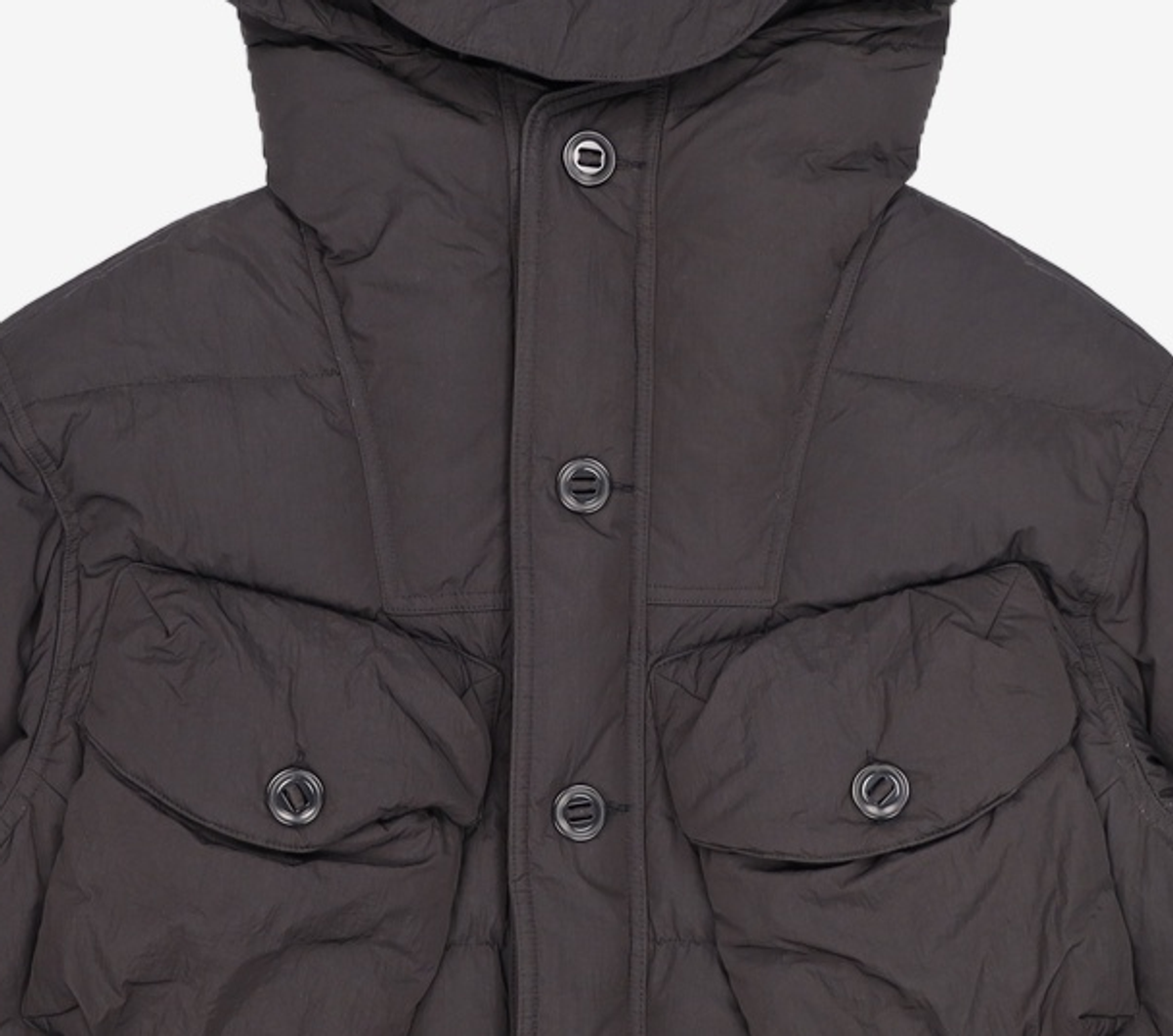 프리즘웍스(FRIZMWORKS) SMOCK PUFFER DOWN PARKA _ BLACK M