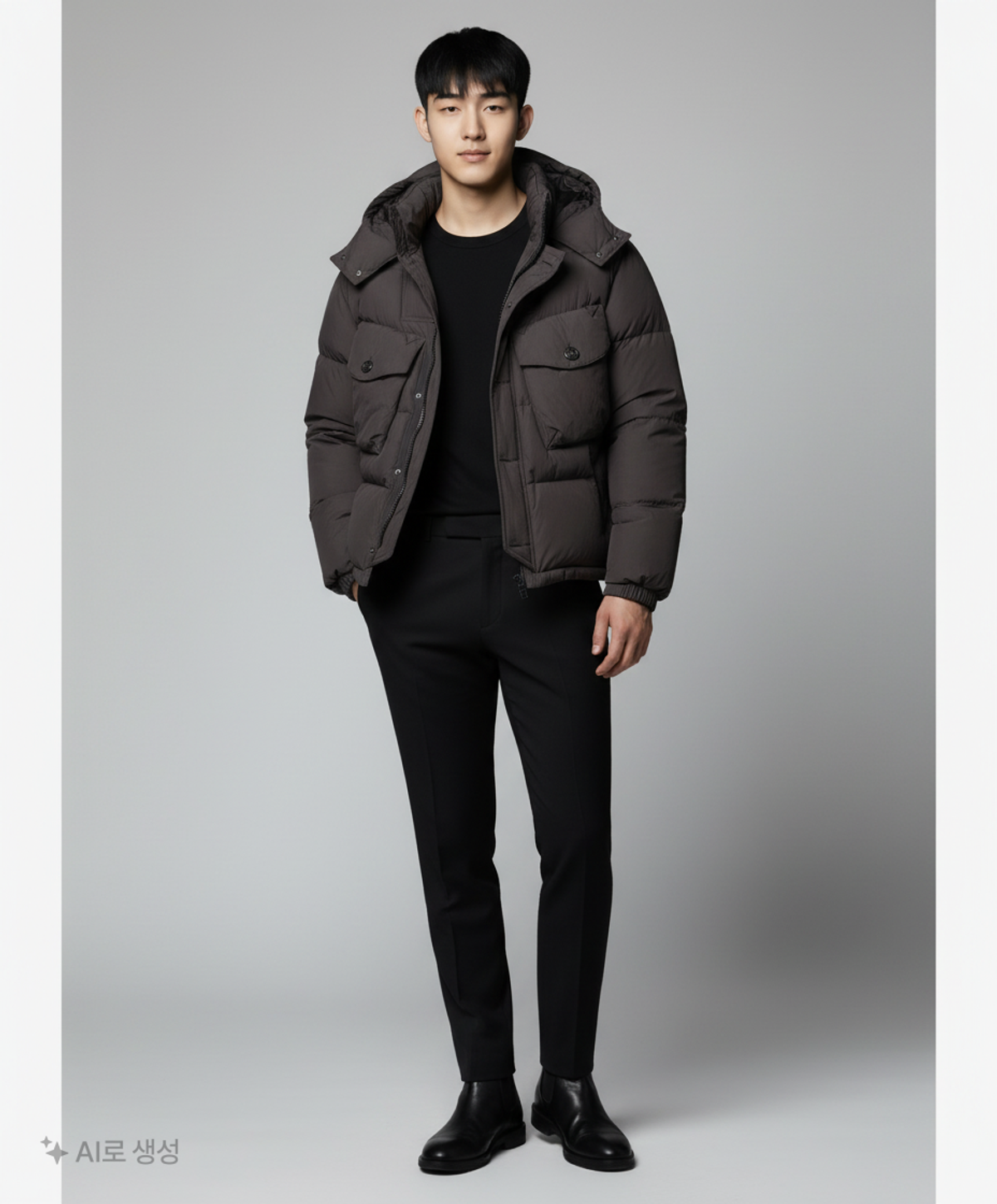프리즘웍스(FRIZMWORKS) SMOCK PUFFER DOWN PARKA _ BLACK M