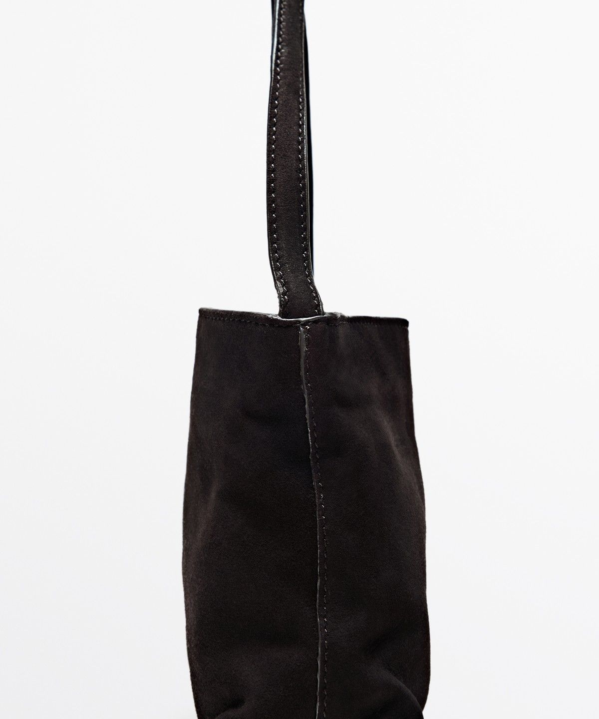 마시모두띠(MASSIMO DUTTI) 스플릿 스웨이드 스몰 숄더백