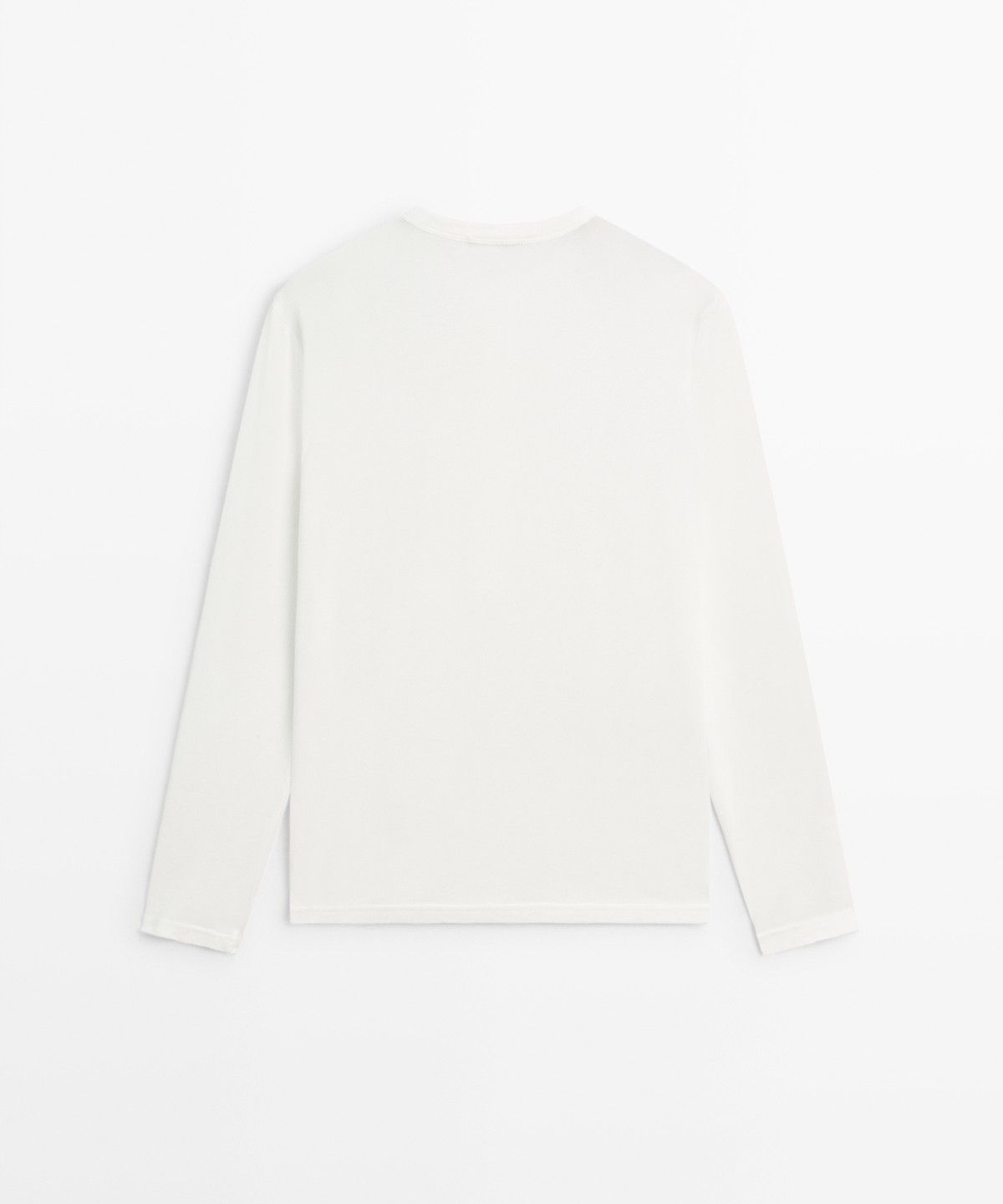 마시모두띠(MASSIMO DUTTI) 100% 코튼 긴소매 티셔츠
