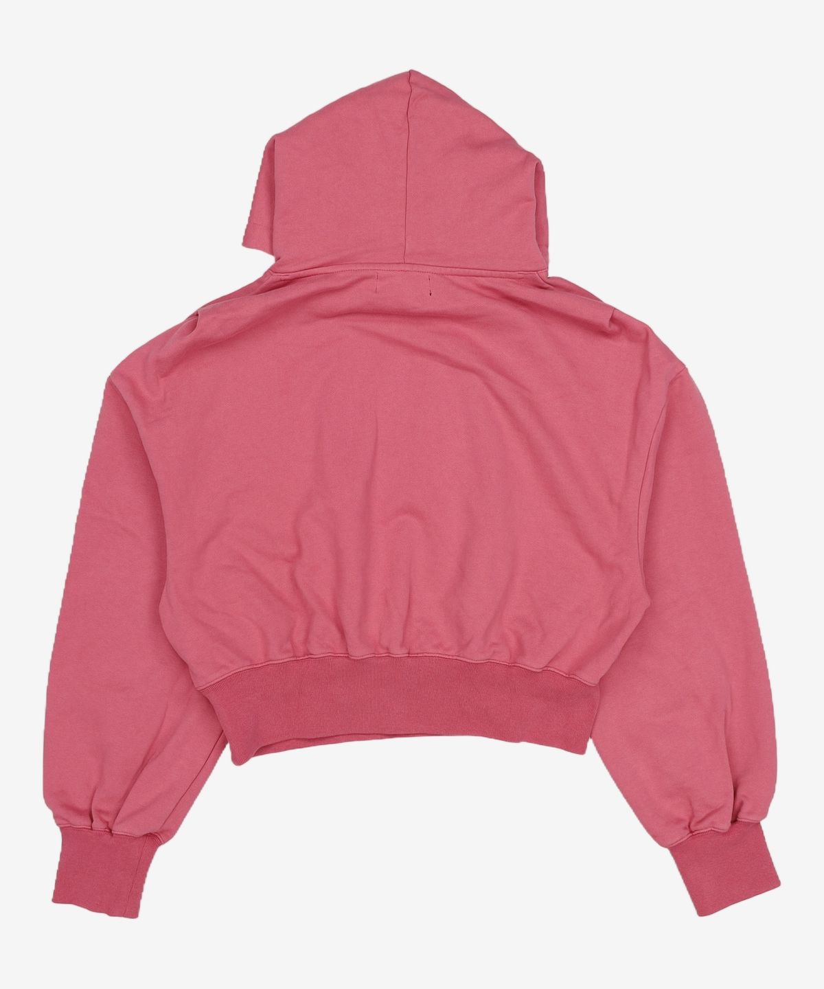 우알롱(WOOALONG) Signature easy crop hoodie - DARK PINK S