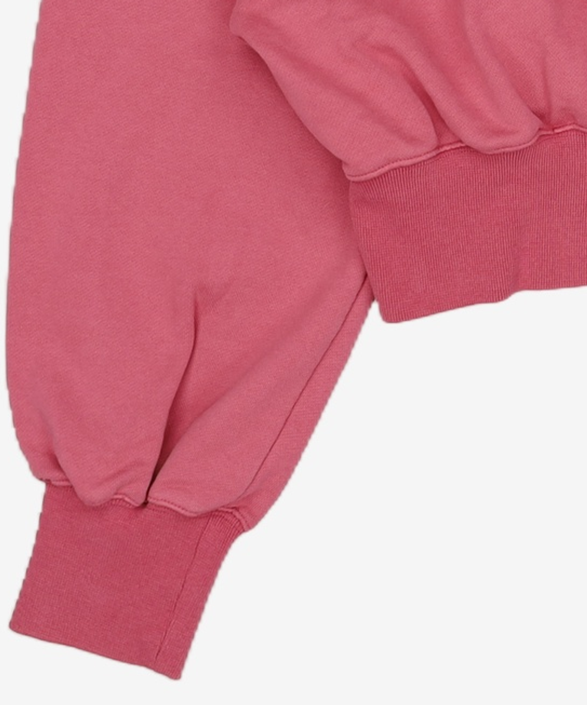우알롱(WOOALONG) Signature easy crop hoodie - DARK PINK S
