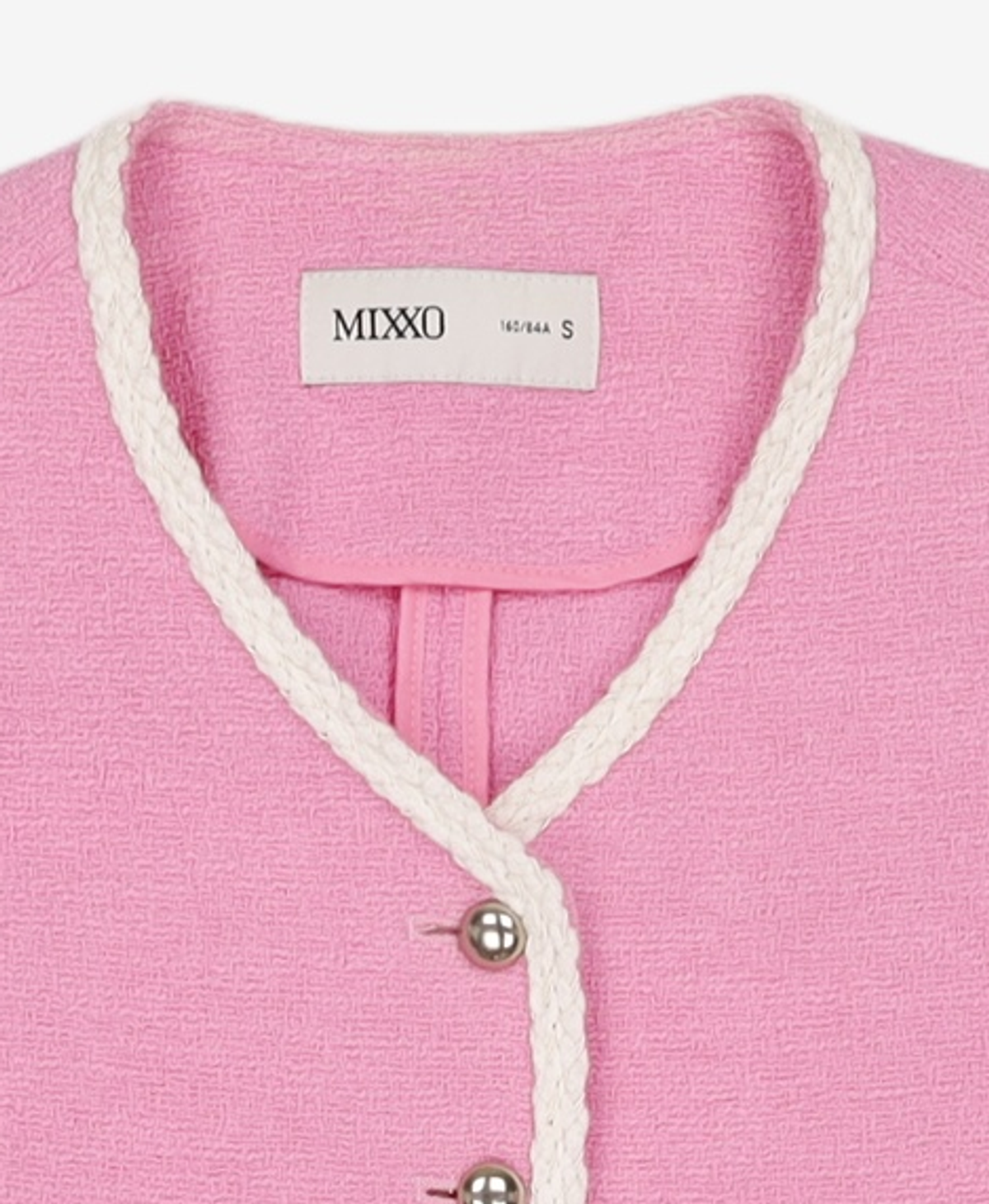 미쏘(MIXXO) 브이넥 트위드 자켓 MIWJKD402G S