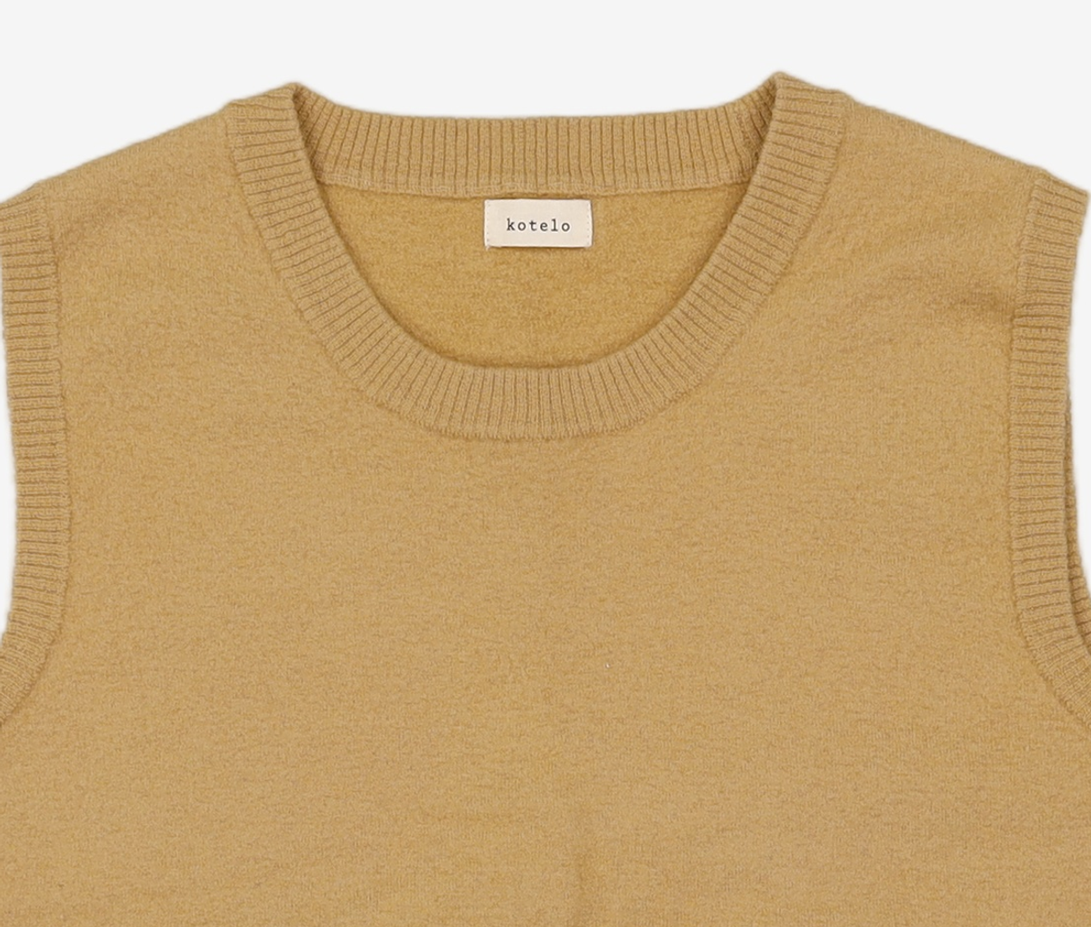 코텔로(KOTELO) Merino Wool Vneck Vest  Beige S