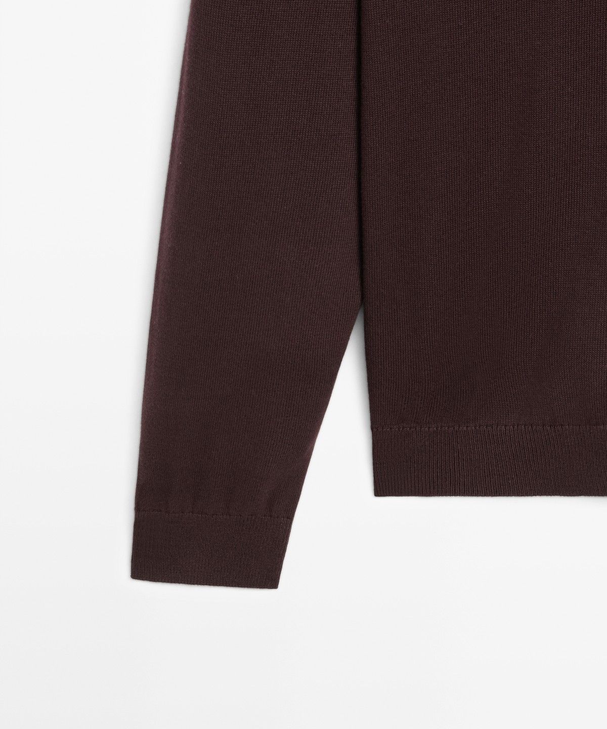 마시모두띠(MASSIMO DUTTI) 100% 코튼 니트 폴로 스웨터