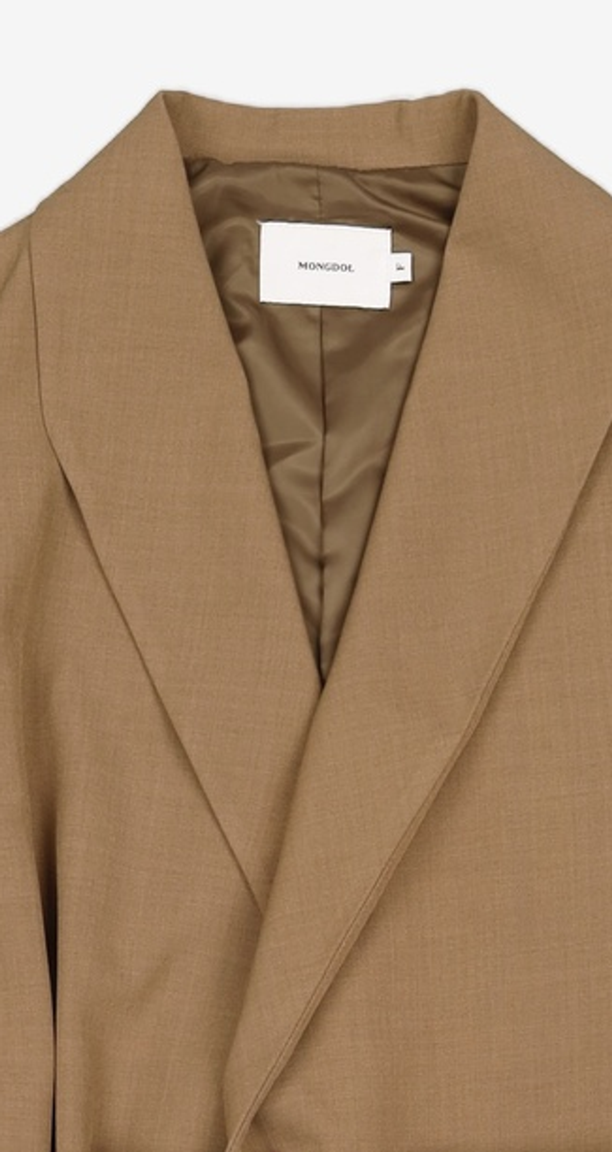 몽돌(MONGDOL) BELT BUTTON COAT BROWN FREE