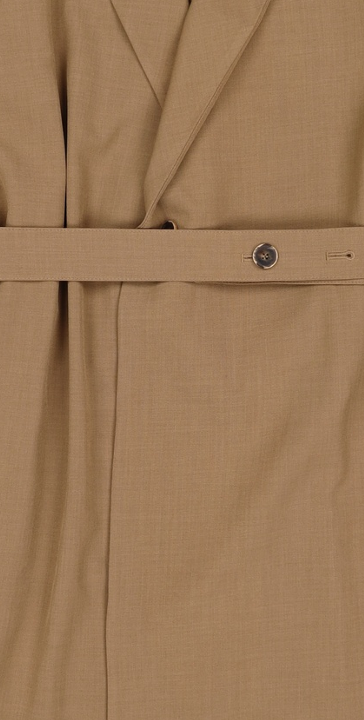 몽돌(MONGDOL) BELT BUTTON COAT BROWN FREE