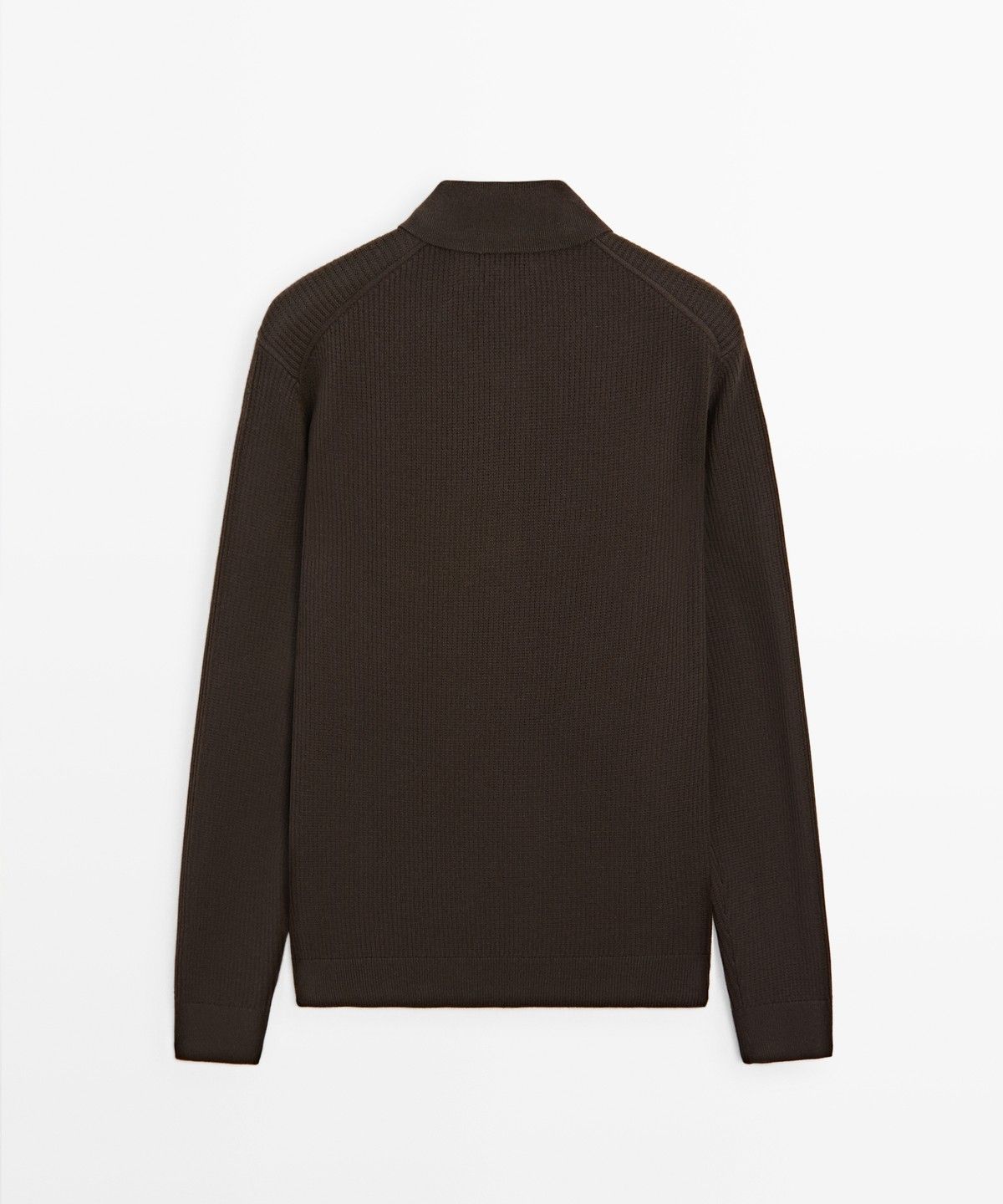 마시모두띠(MASSIMO DUTTI) 버튼 디테일 폴로 니트 스웨터
