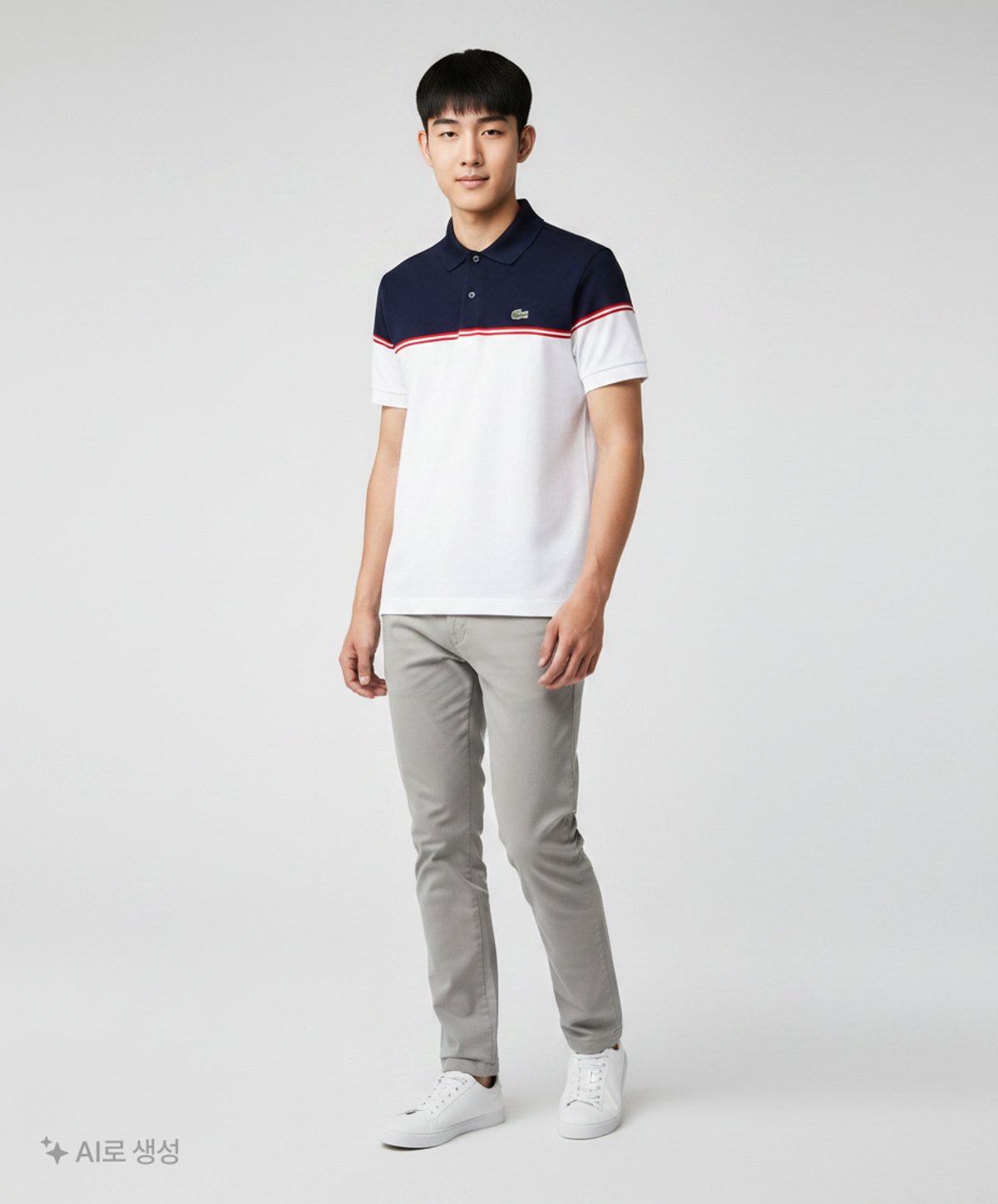 라코스테(LACOSTE) 남성 컬러블럭 반팔 폴로 셔츠 LCST PH7063-19BLAW 100