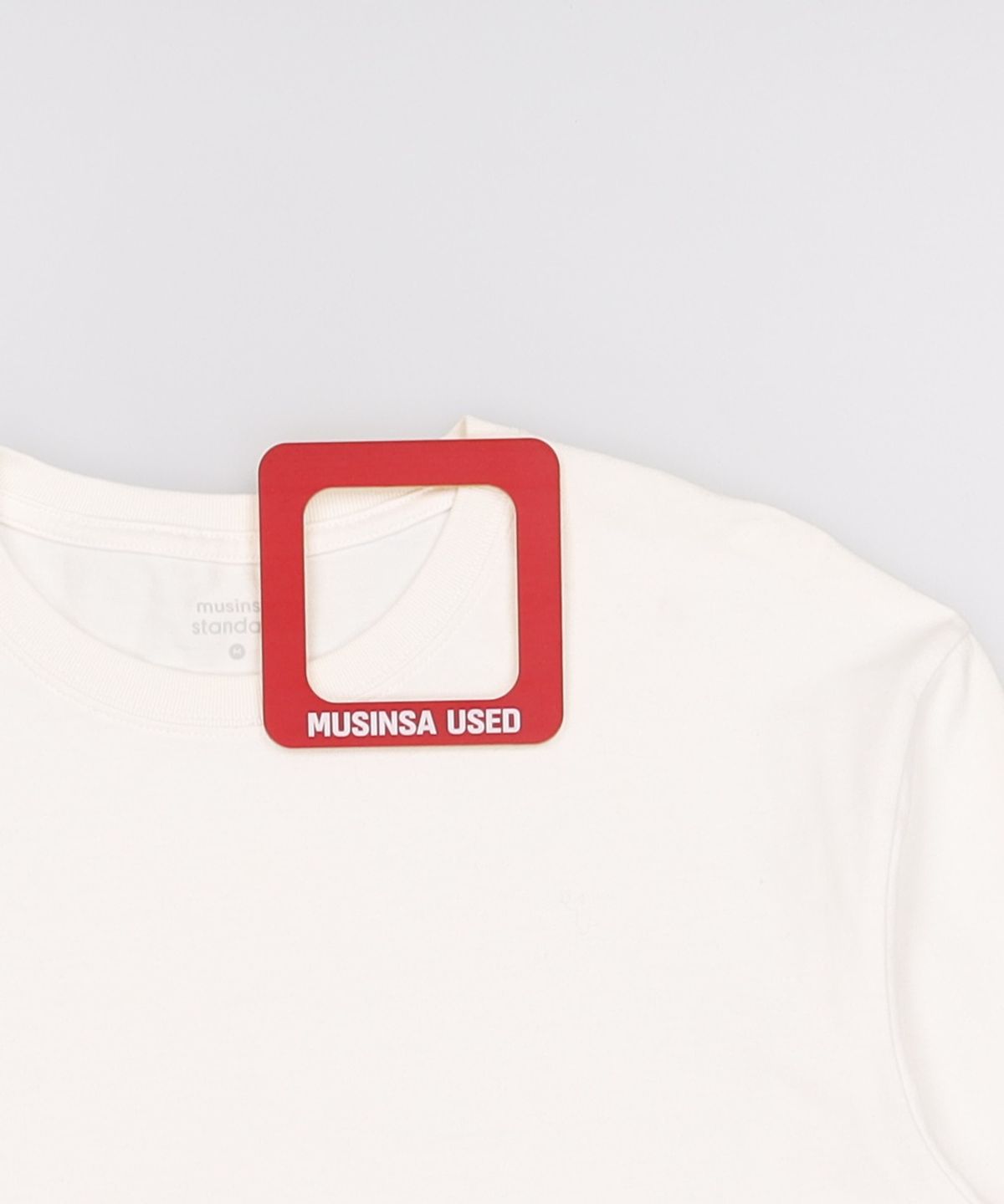 무신사 스탠다드(MUSINSA STANDARD) 베이식 긴팔 티셔츠 [화이트] M