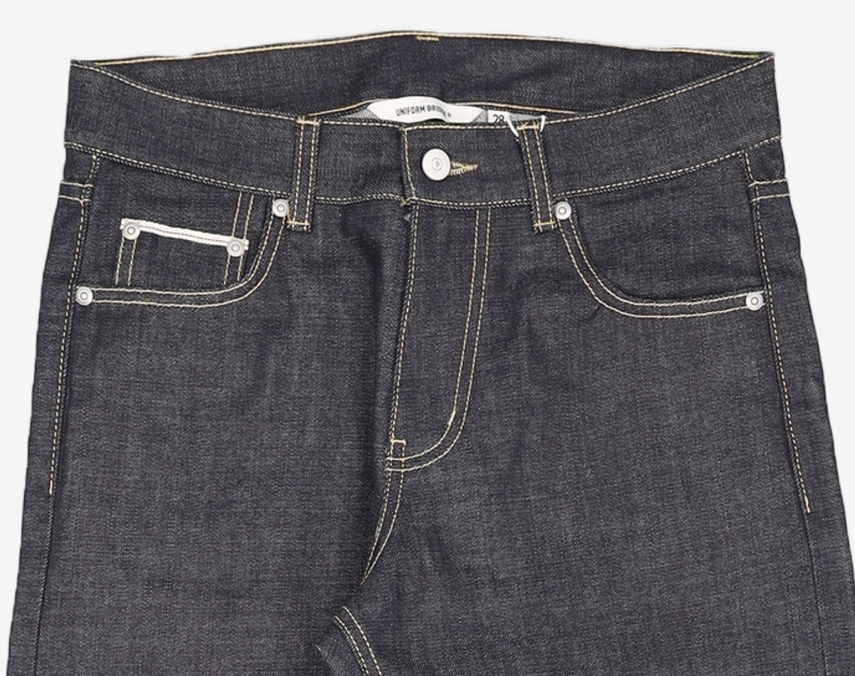 유니폼브릿지(UNIFORM BRIDGE) selvedge denim pants raw black 28