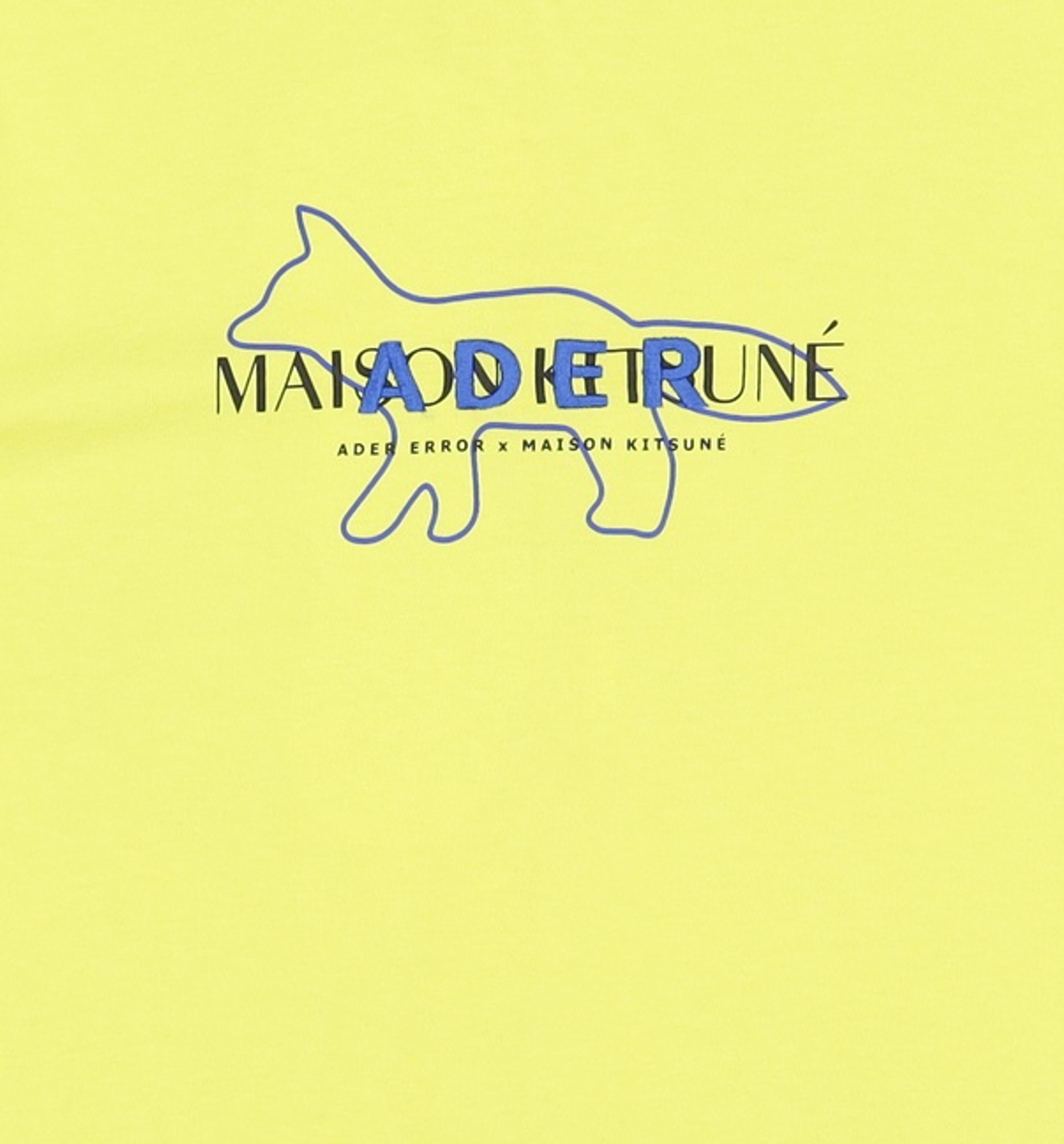 아더에러 x 메종키츠네(ADER ERROR x MAISON KITSUNE) 반소매 티셔츠 A1