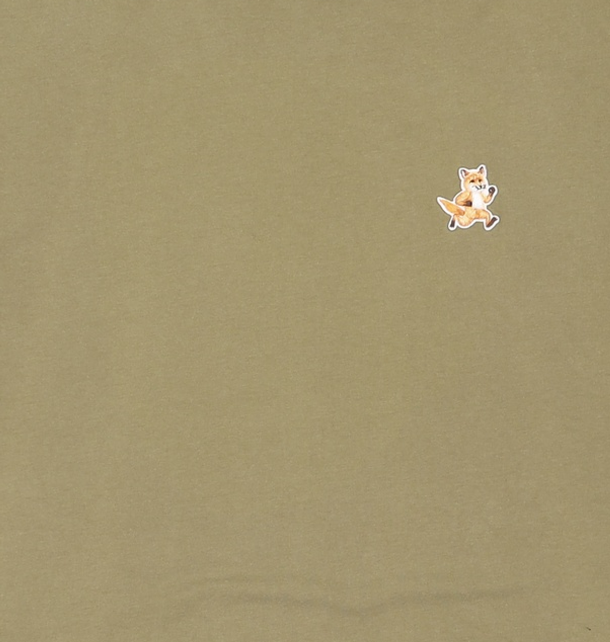 메종 키츠네(MAISON KITSUNE) 스피디 폭스 패치 컴포트 반소매 티셔츠 - 베이 리프 / MM00125KJ00080079 L