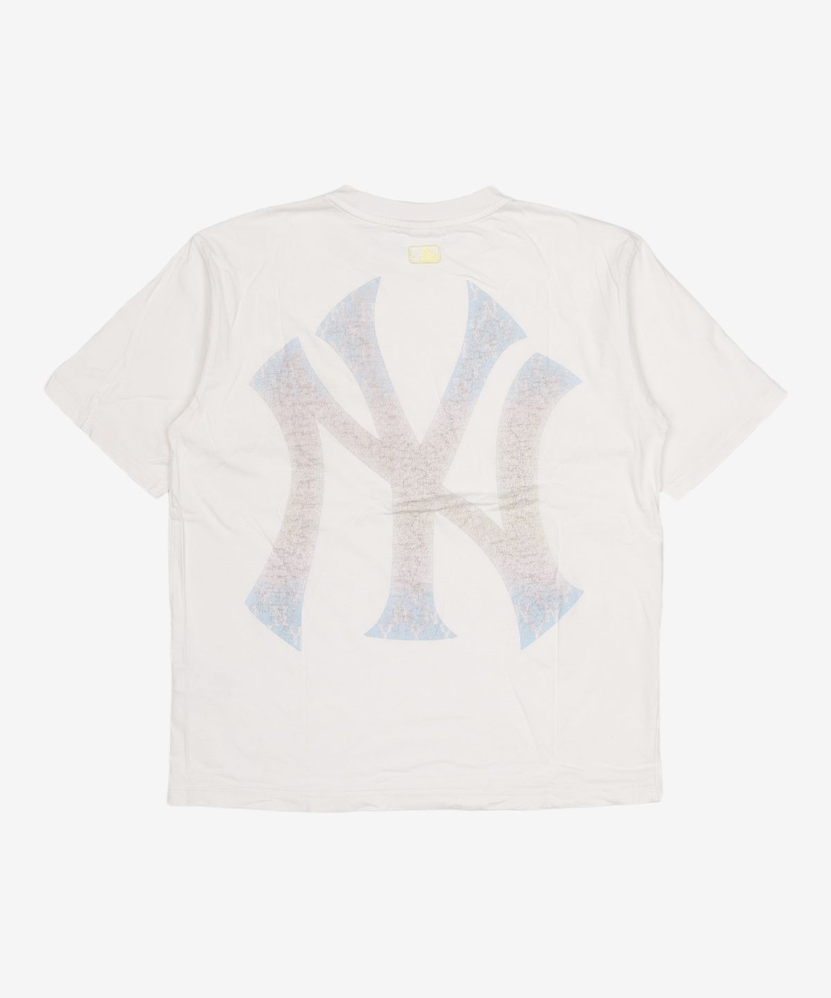 엠엘비(MLB) 모노그램 그라데이션 빅로고 오버핏 반팔 티셔츠 NY (WHITE) L
