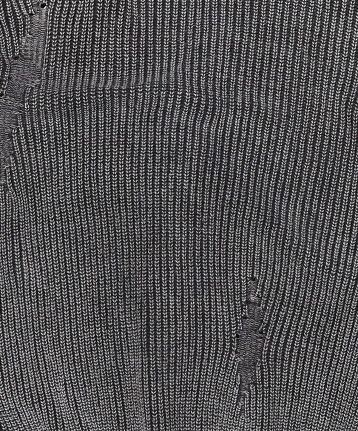 메종미네드(MAISON MINED) DAMAGE COLOUR DYE CARDIGAN DARK GREY S
