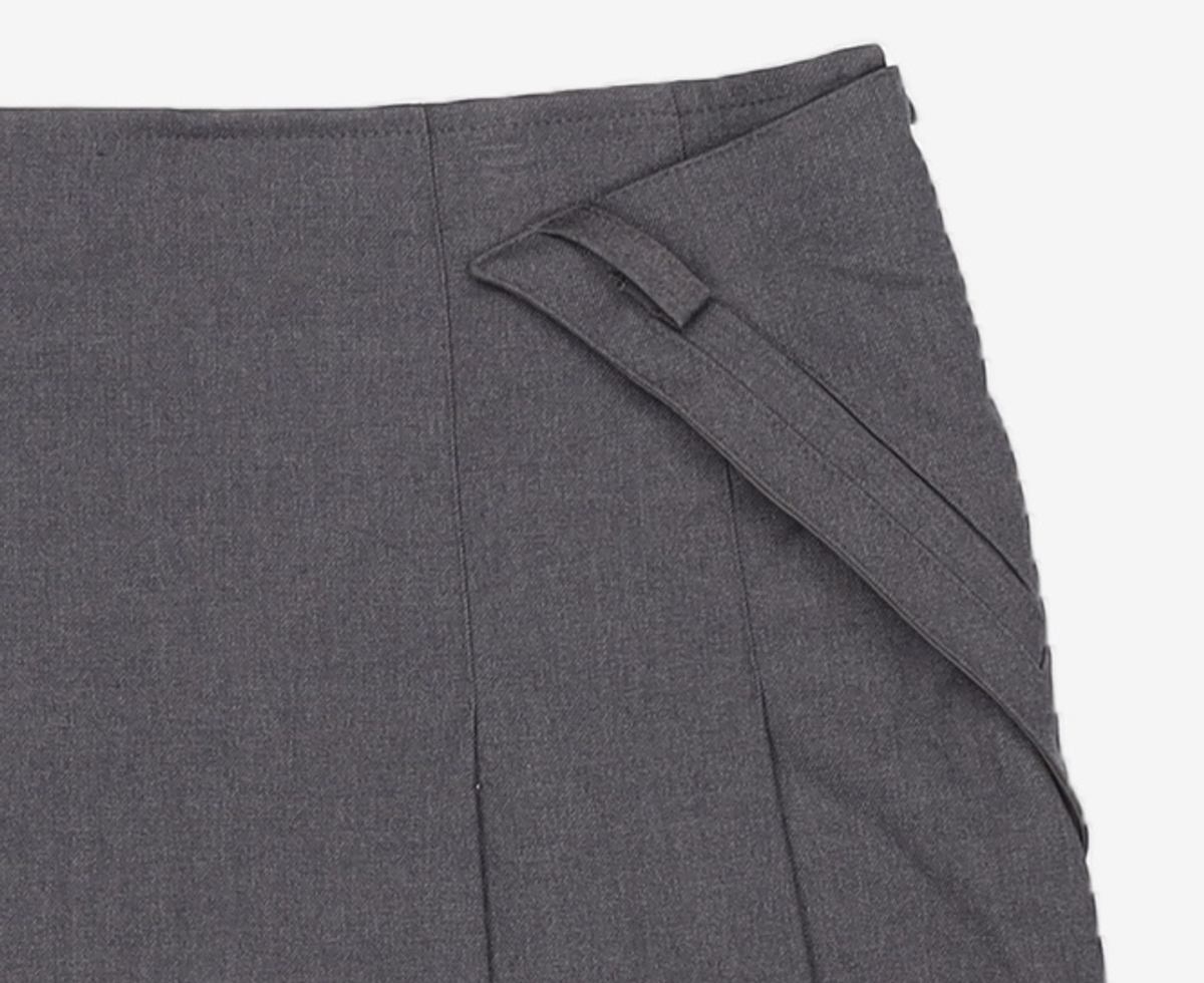 미세키서울(MISEKI SEOUL) Pleats midi skirt pants SET CHARCOAL 2