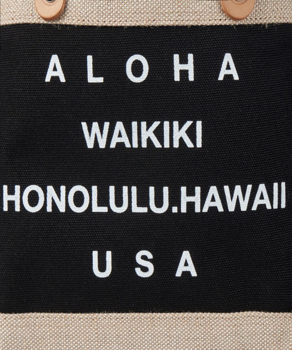 로코하와이(LOCO HAWAII) 알로하 미니 캔버스 토트백 블랙