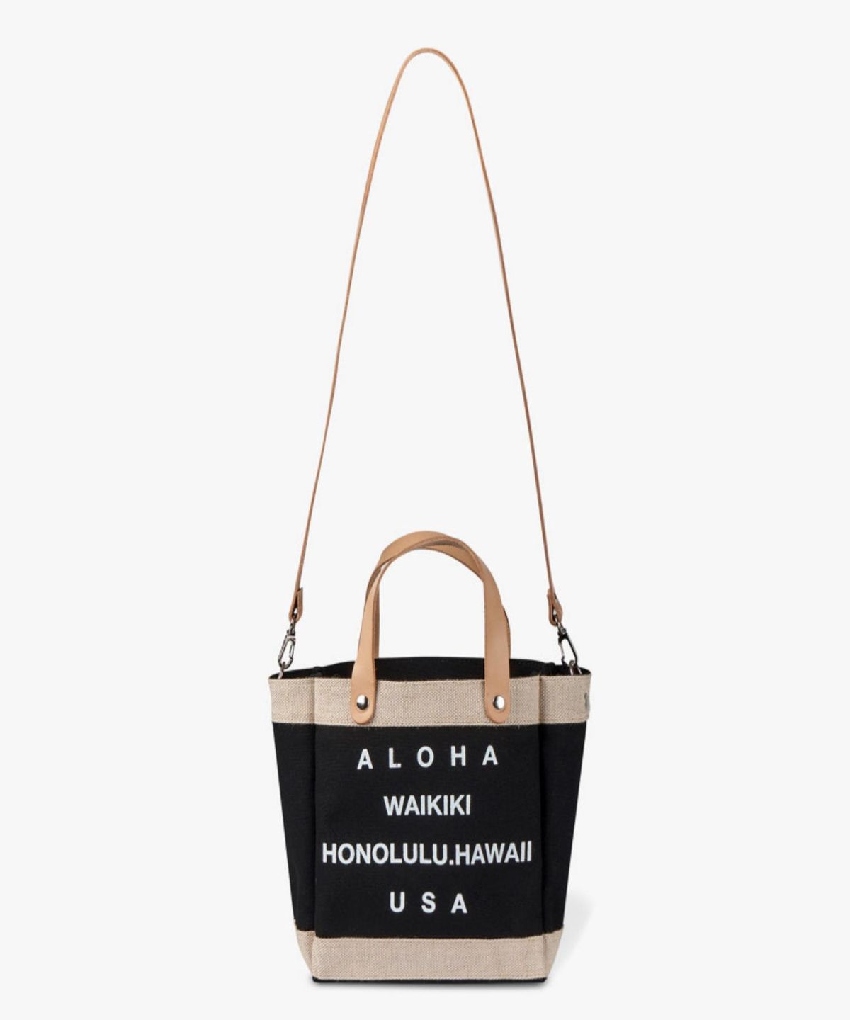 로코하와이(LOCO HAWAII) 알로하 미니 캔버스 토트백 블랙