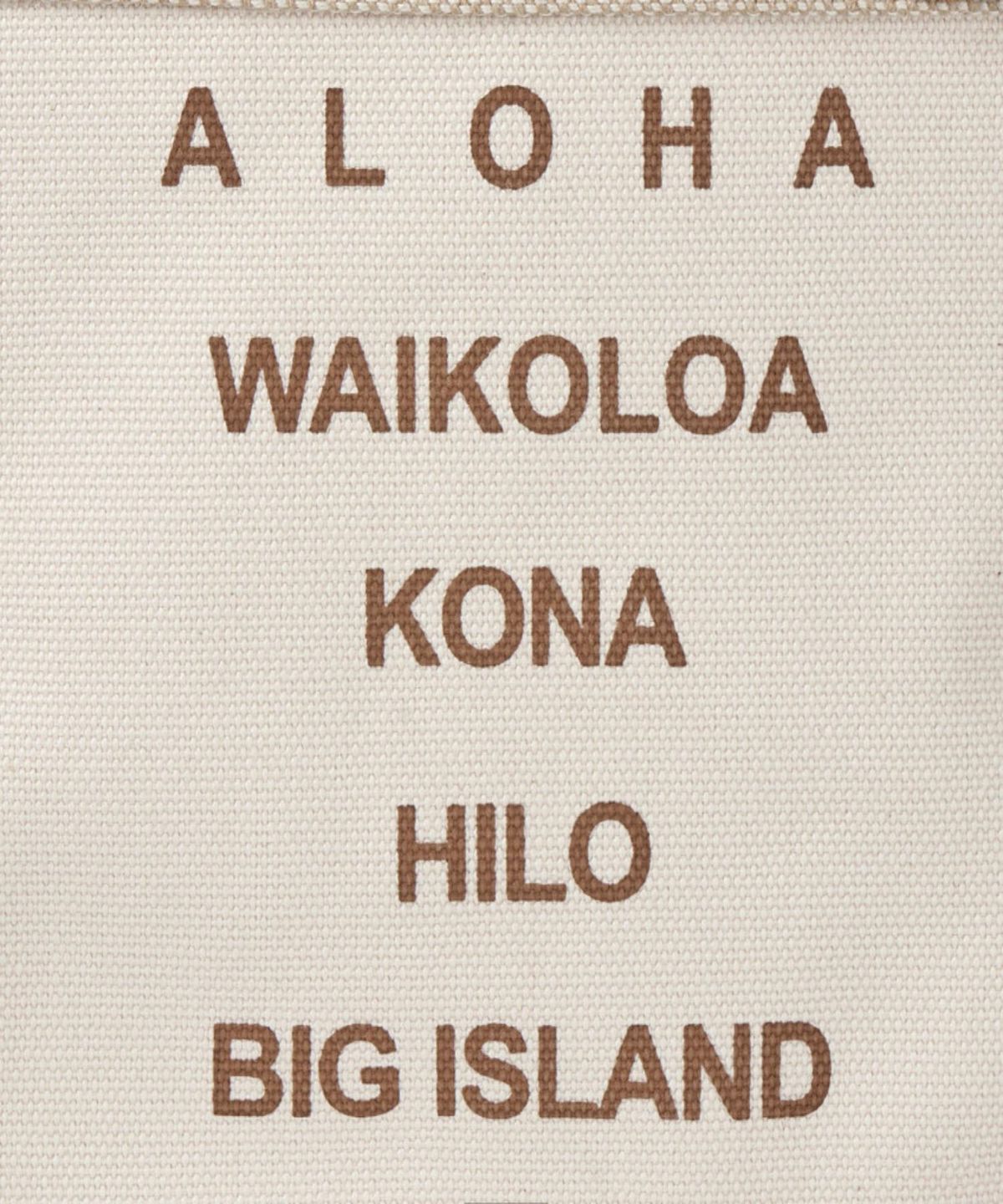 로코하와이(LOCO HAWAII) 알로하 미니 캔버스 토트백 아이보리
