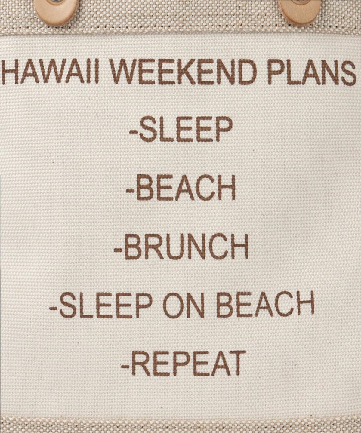 로코하와이(LOCO HAWAII) 알로하 미니 캔버스 토트백 아이보리