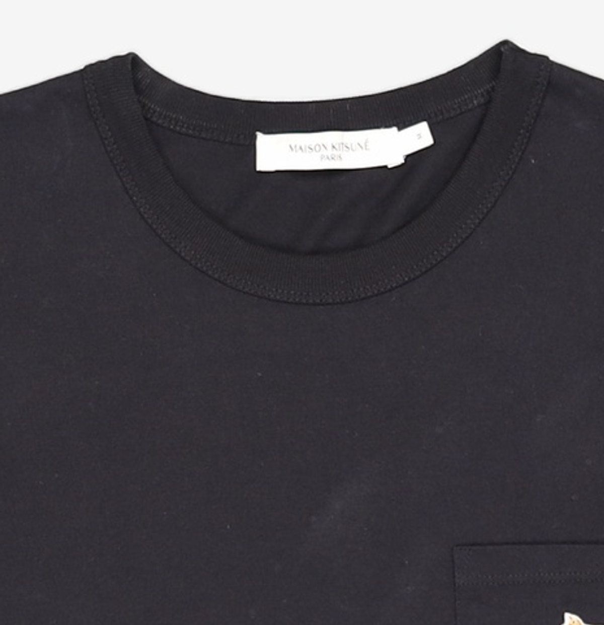 메종 키츠네(MAISON KITSUNE) 프로파일 폭스 반팔 티셔츠 GM00116KJ0008 P199 BLACK M