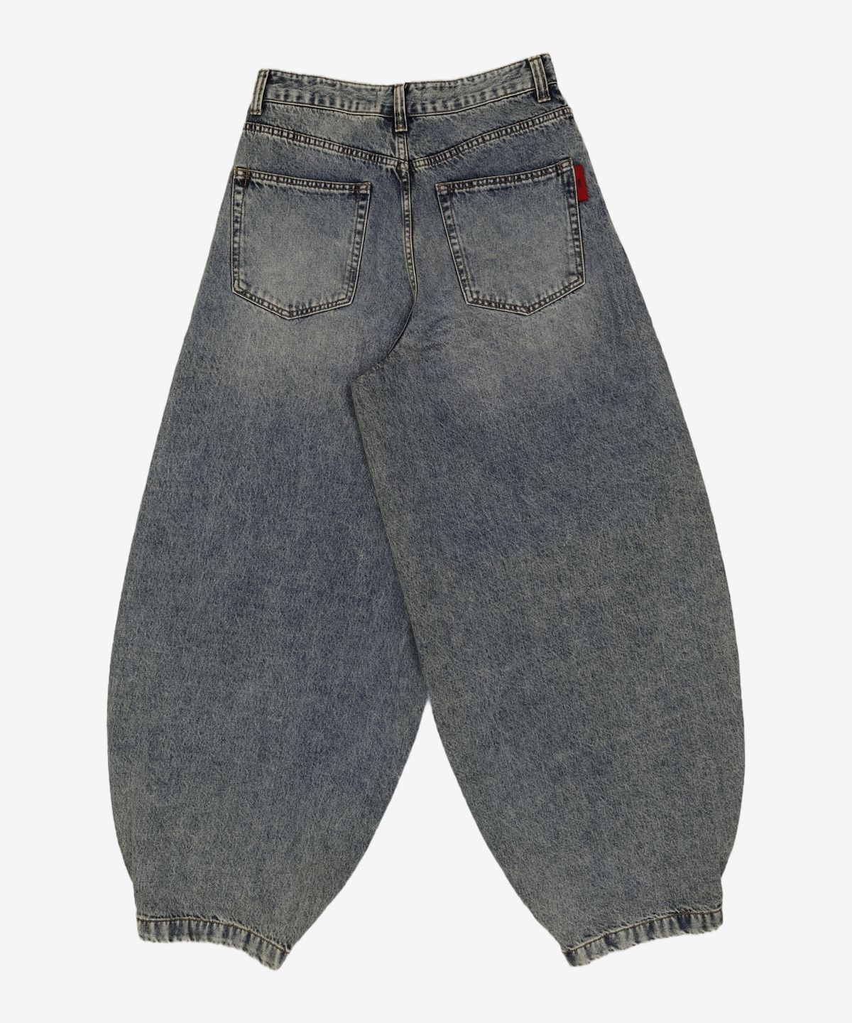 기철(KICHUL) BALLOON FIT DENIM PANTS (BROWN TIN WASHED) S
