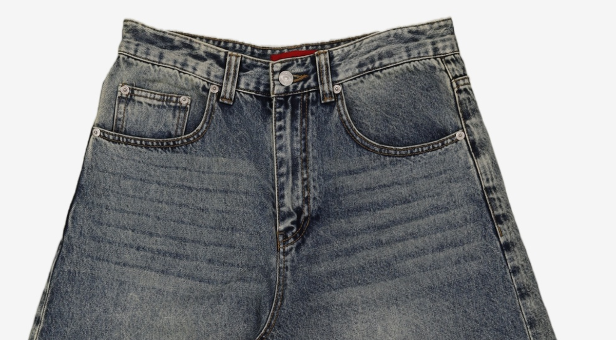 기철(KICHUL) BALLOON FIT DENIM PANTS (BROWN TIN WASHED) S