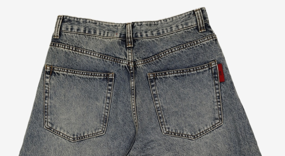 기철(KICHUL) BALLOON FIT DENIM PANTS (BROWN TIN WASHED) S