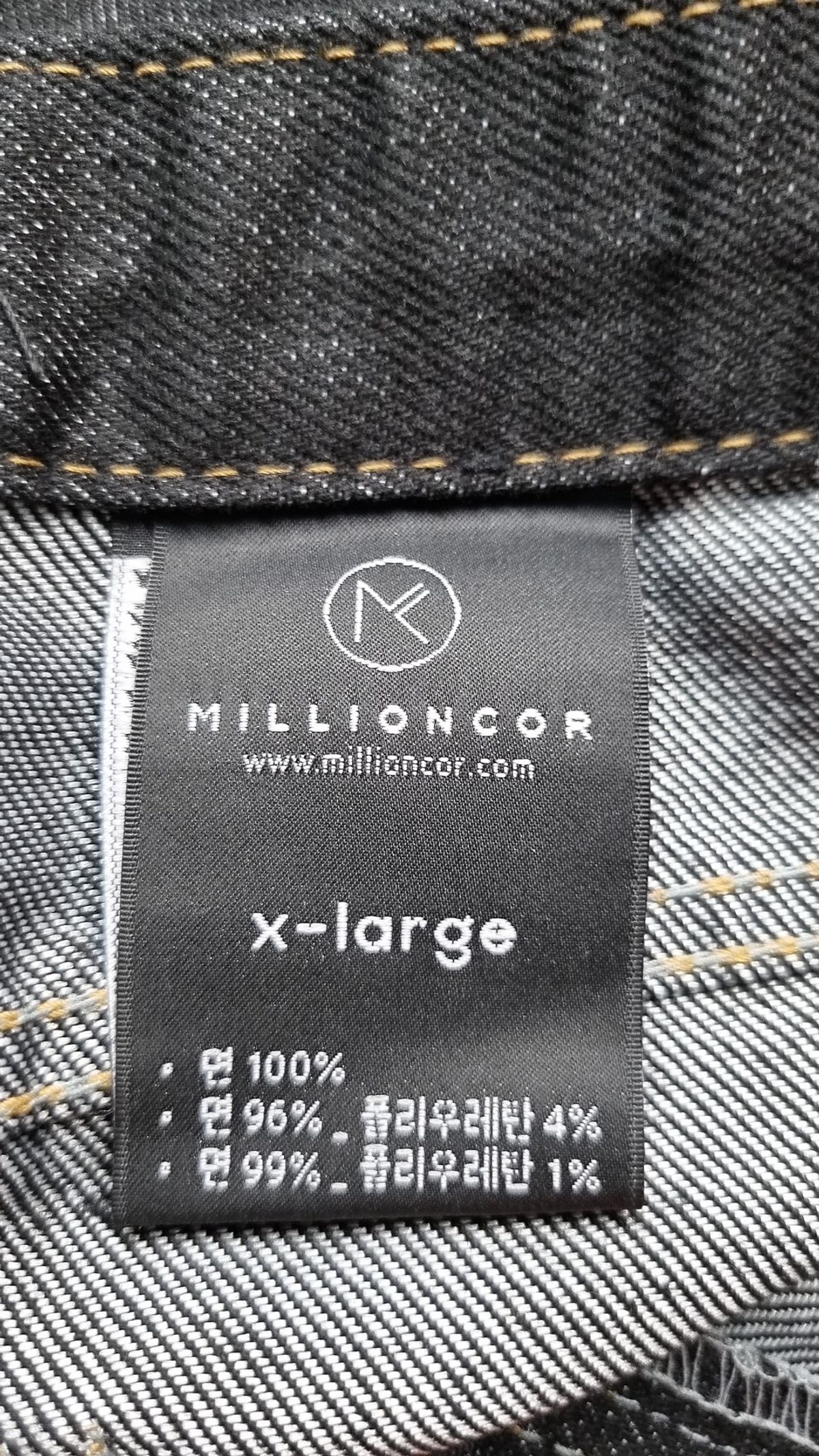 밀리언코르(MILLIONCOR) 청/데님 팬츠 XL