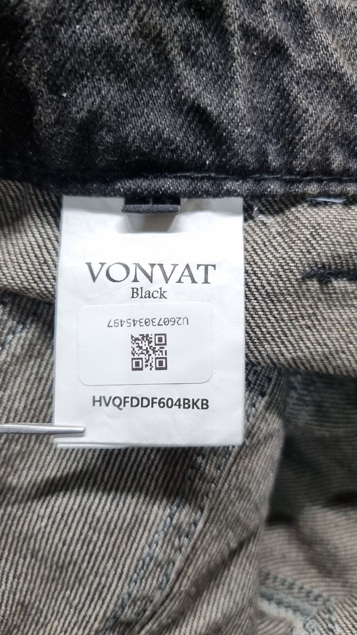 본바트(VONVAT) 헴 다트 플레어 진 (브라운 블랙) S