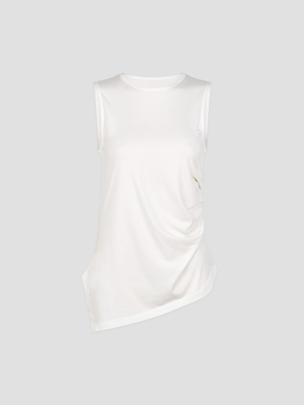 콘치웨어(CONCHWEAR) 언발 셔링 슬리브리스 (5colors)