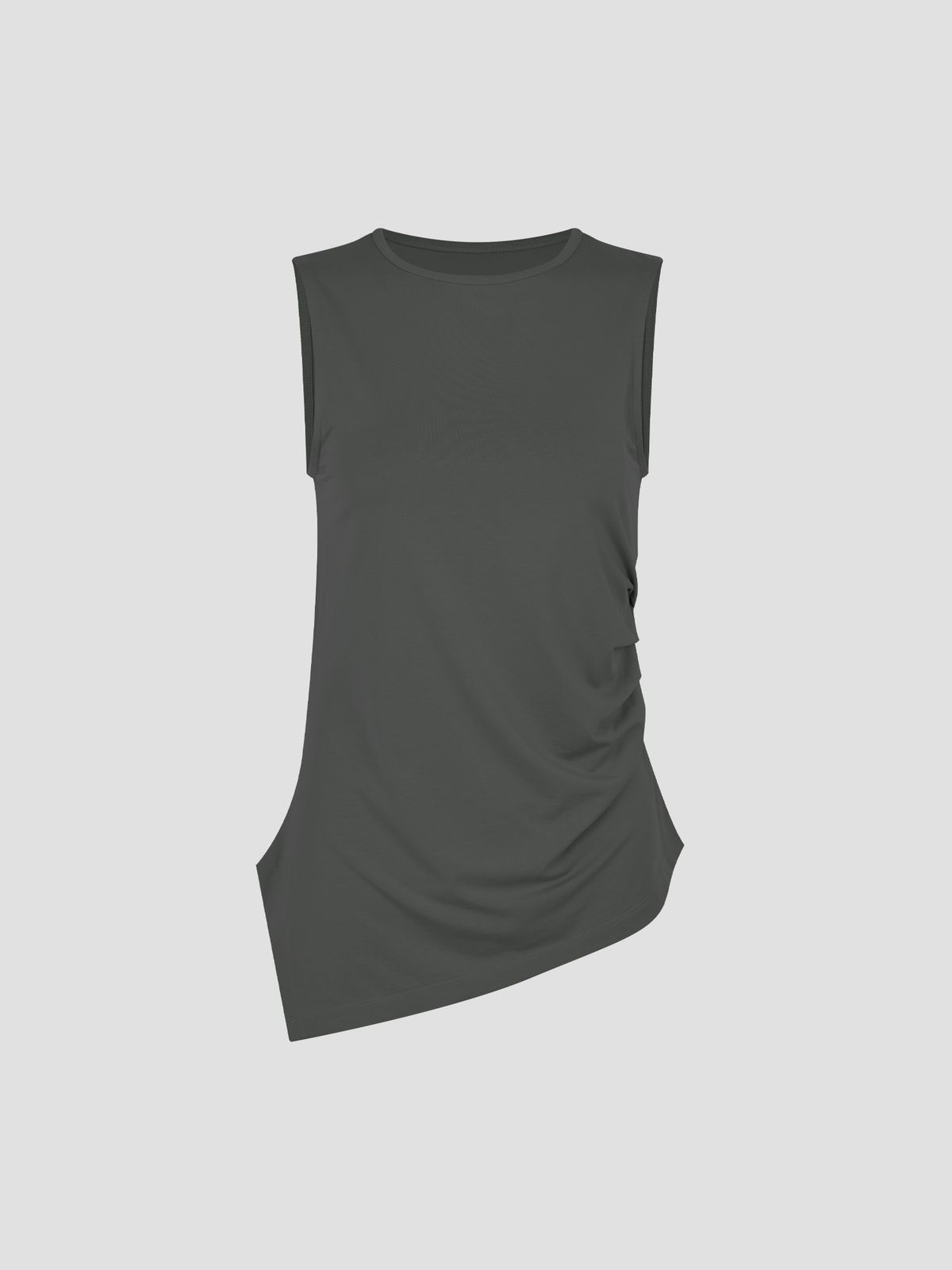 콘치웨어(CONCHWEAR) 언발 셔링 슬리브리스 (5colors)