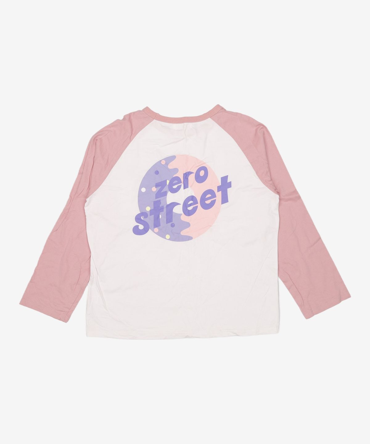 제로스트릿(ZEROSTREET) 라글란 도넛 티셔츠 / 인디핑크 M