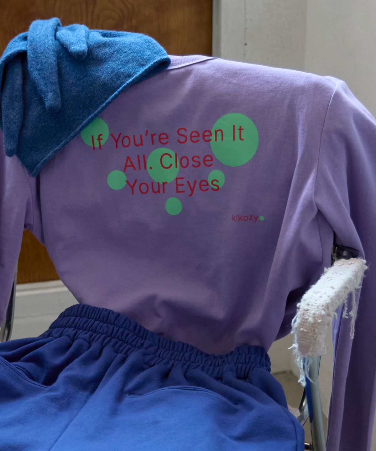 키코지(KIKOZY) Bubble Dot Long Sleeve_Lilac
