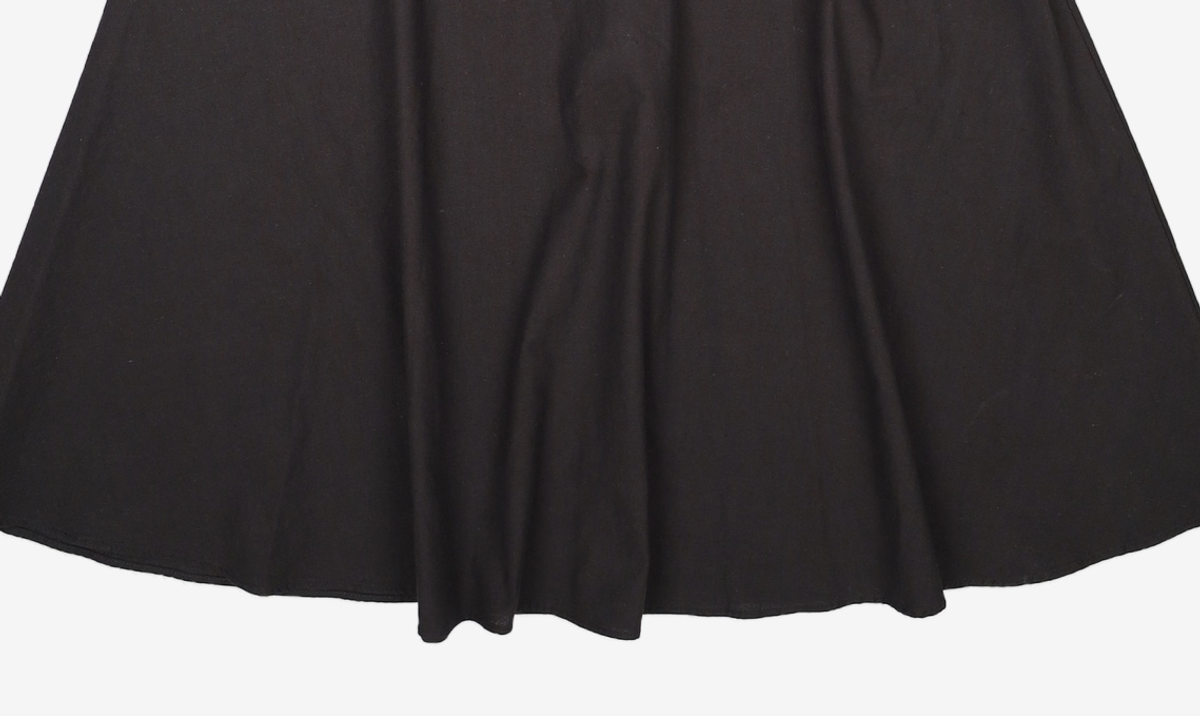 논로컬(NONLOCAL) Linen Flared Dress - Black L