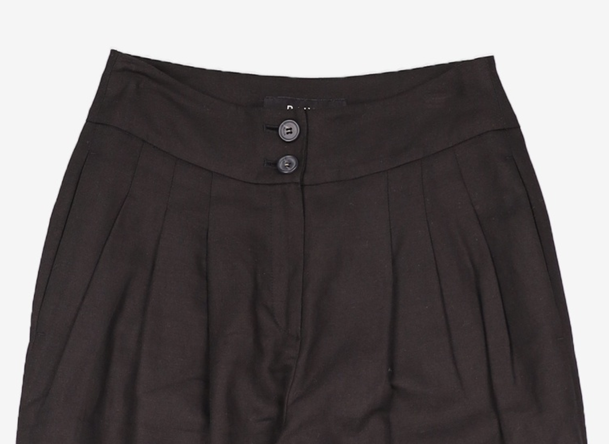 레이브(RAIVE) Linen Wide Pants (Black)_VW8ML0770 01