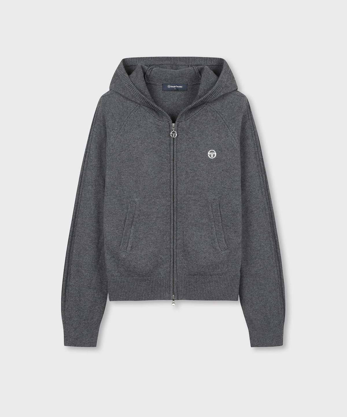세르지오 타키니(SERGIO TACCHINI) W 울캐시 니트 후드 집업 (D.Charcoal Grey)