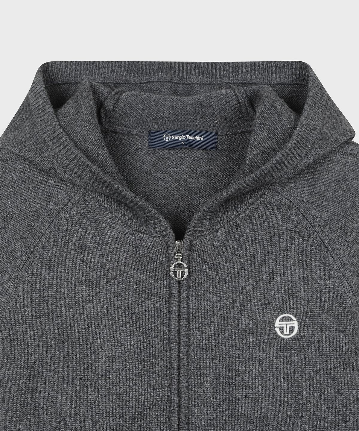 세르지오 타키니(SERGIO TACCHINI) W 울캐시 니트 후드 집업 (D.Charcoal Grey)