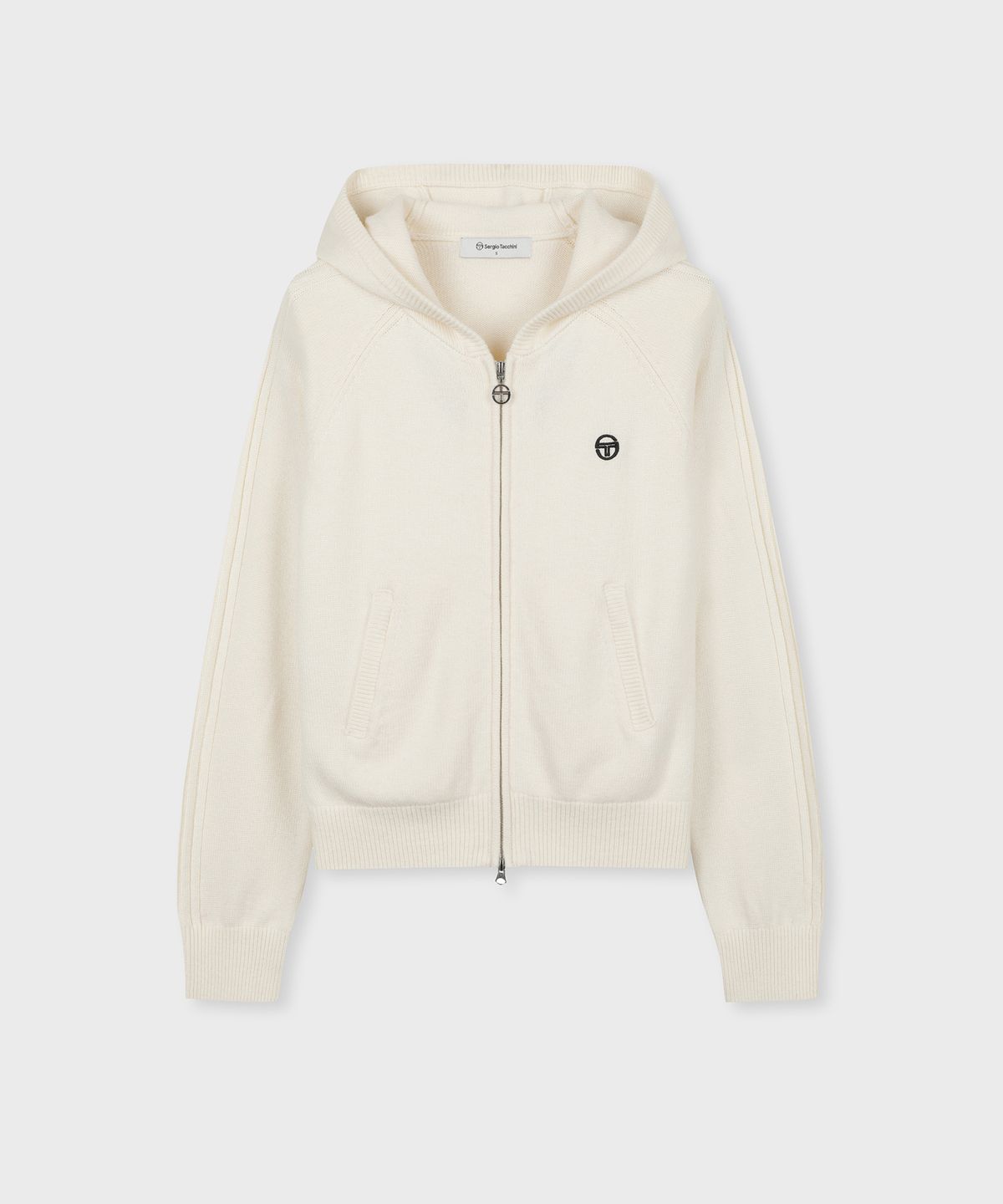 세르지오 타키니(SERGIO TACCHINI) W 울캐시 니트 후드 집업 (Ivory)