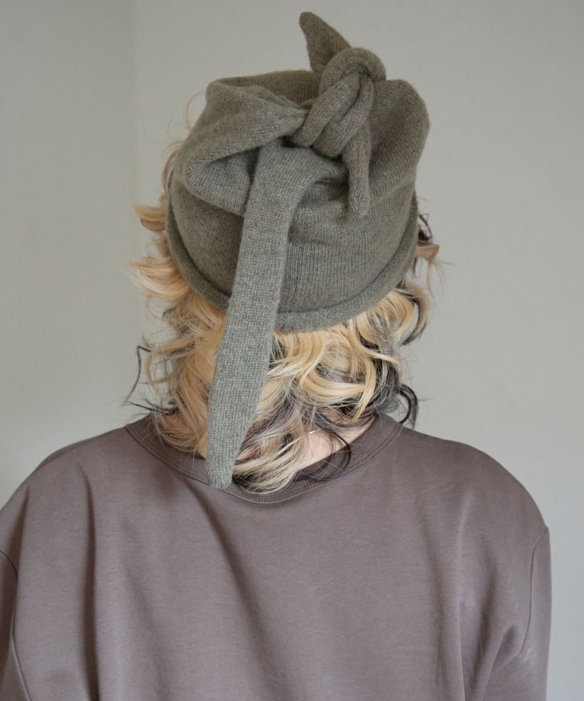 키코지(KIKOZY) Tie Loop Beanie_Olive