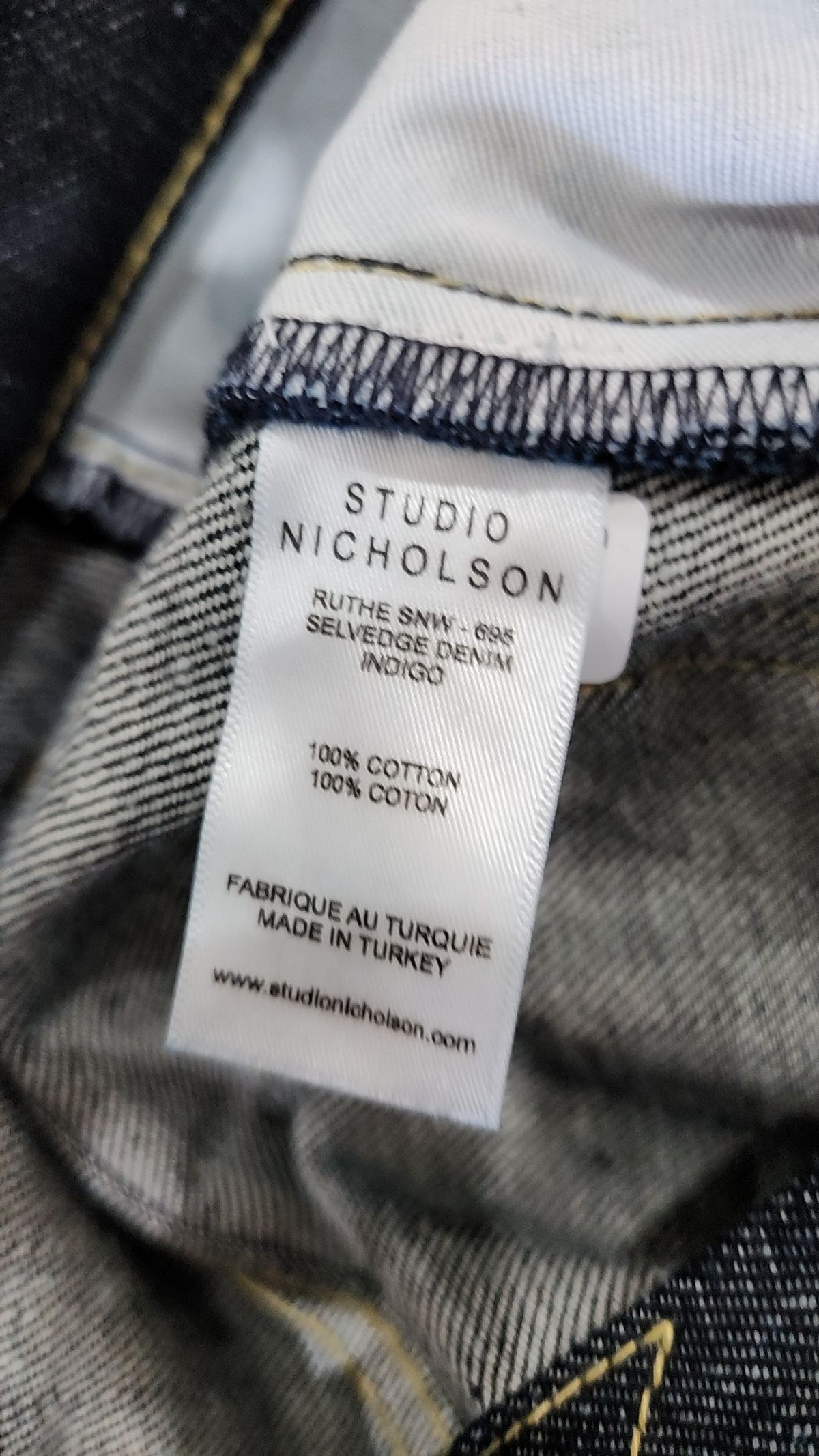 스튜디오니콜슨(STUDIO NICHOLSON) 청/데님 팬츠 1